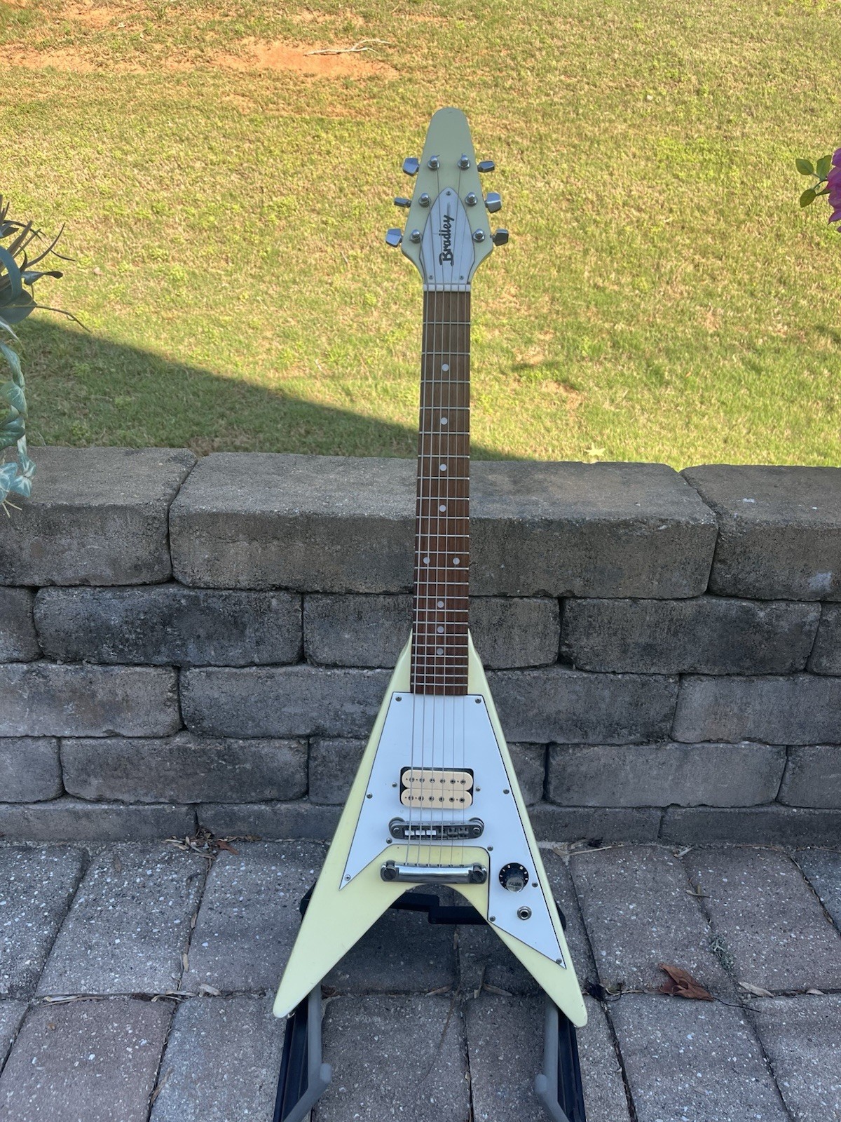 Vintage 1980’s Bradley Electric Guitar Mini Flying V