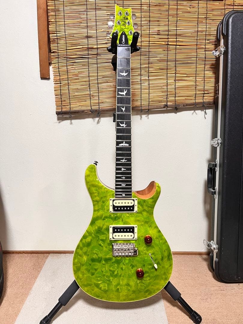 PRS SE Custom 24 Quilt Eriza Verde with Case