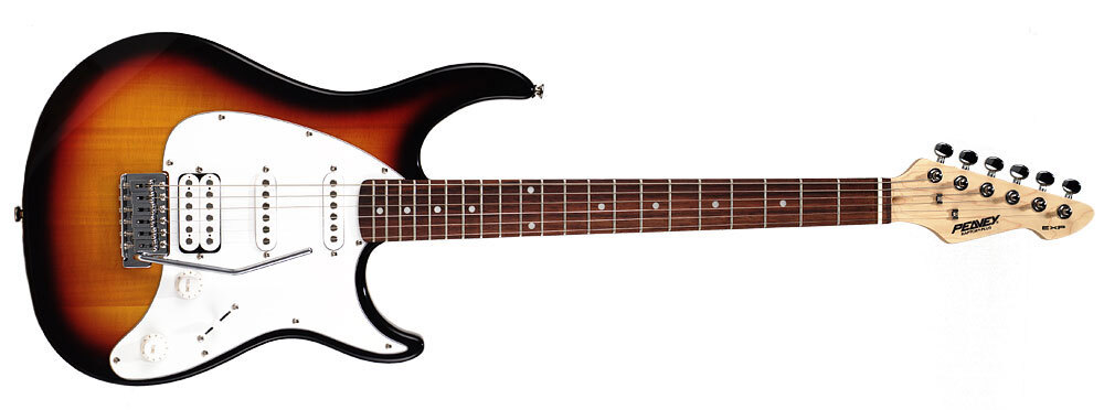 Peavey 22-Fret RAPTOR PLUS SUNBURST W/ Master Volume & Tone Controls 489440 New