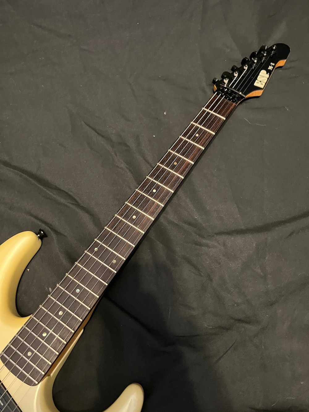 Rare 1991 Vintage ESP M-1 Guitar H/S in Pearl White W/Case Queensryche Vibe!