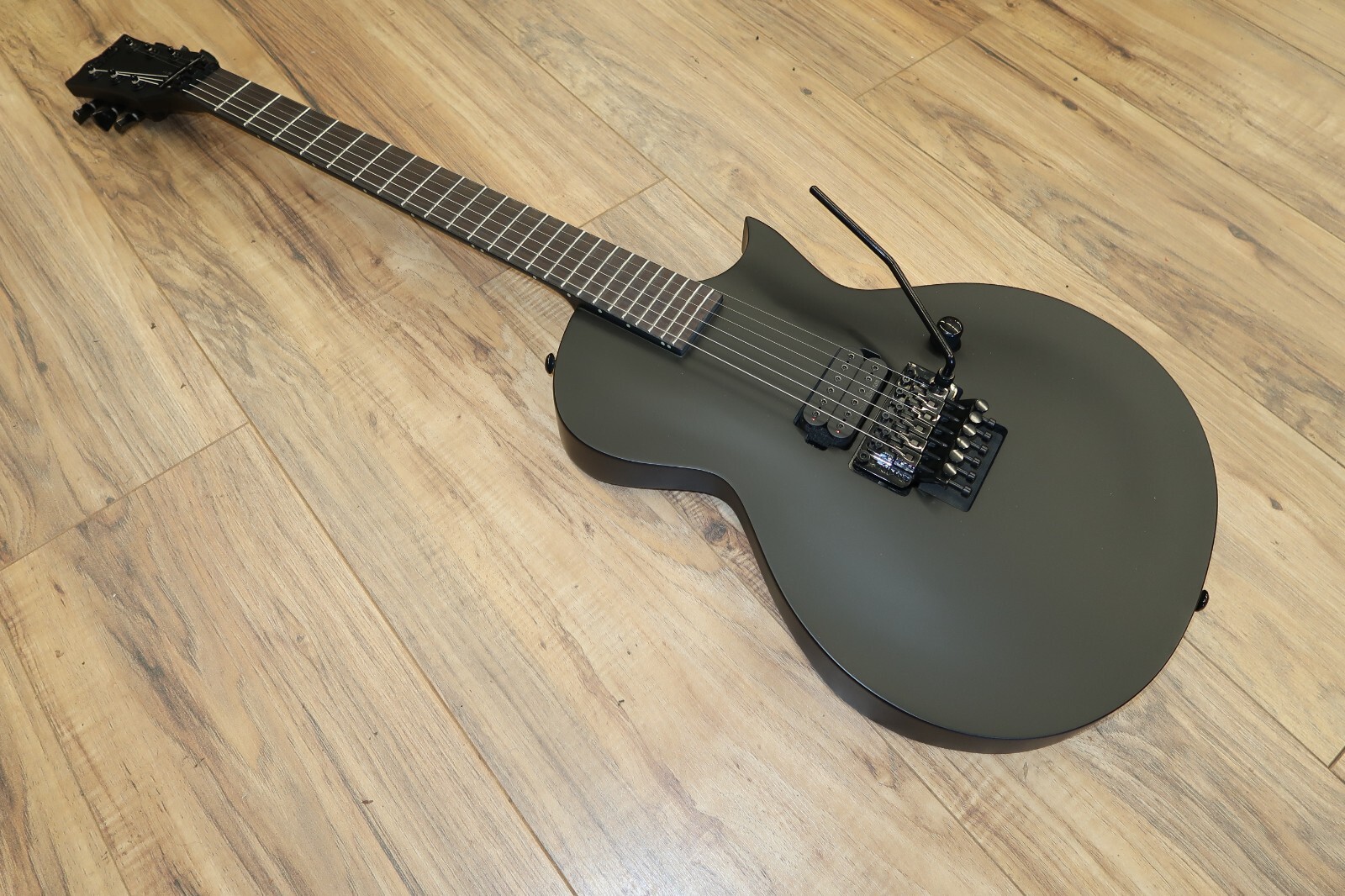 ESP LTD EC-FR Black Metal Electric Guitar – Black Satin
