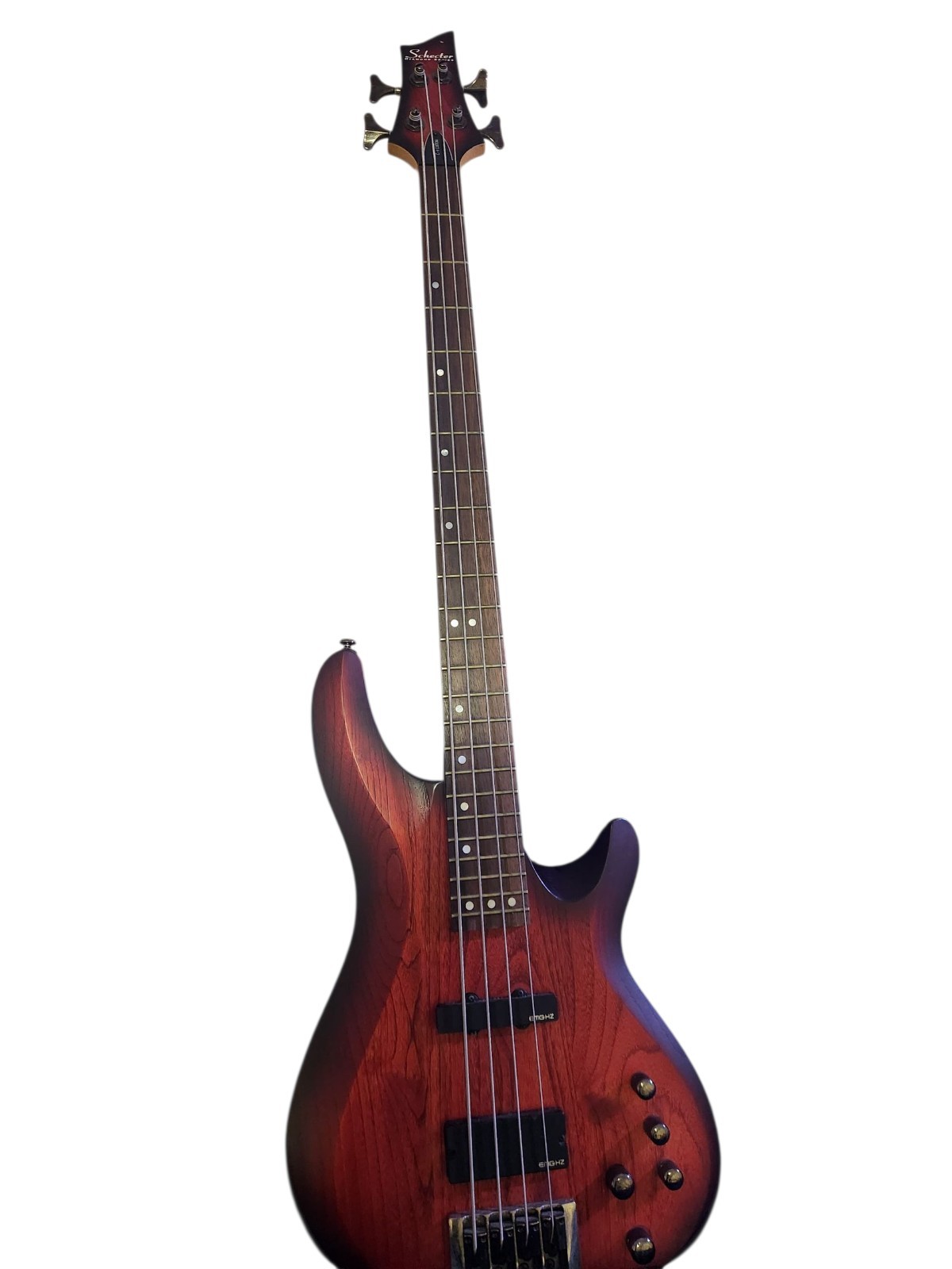 Schecter Diamond Series Custom 4 String Electric Bass Guitar with Hard Case