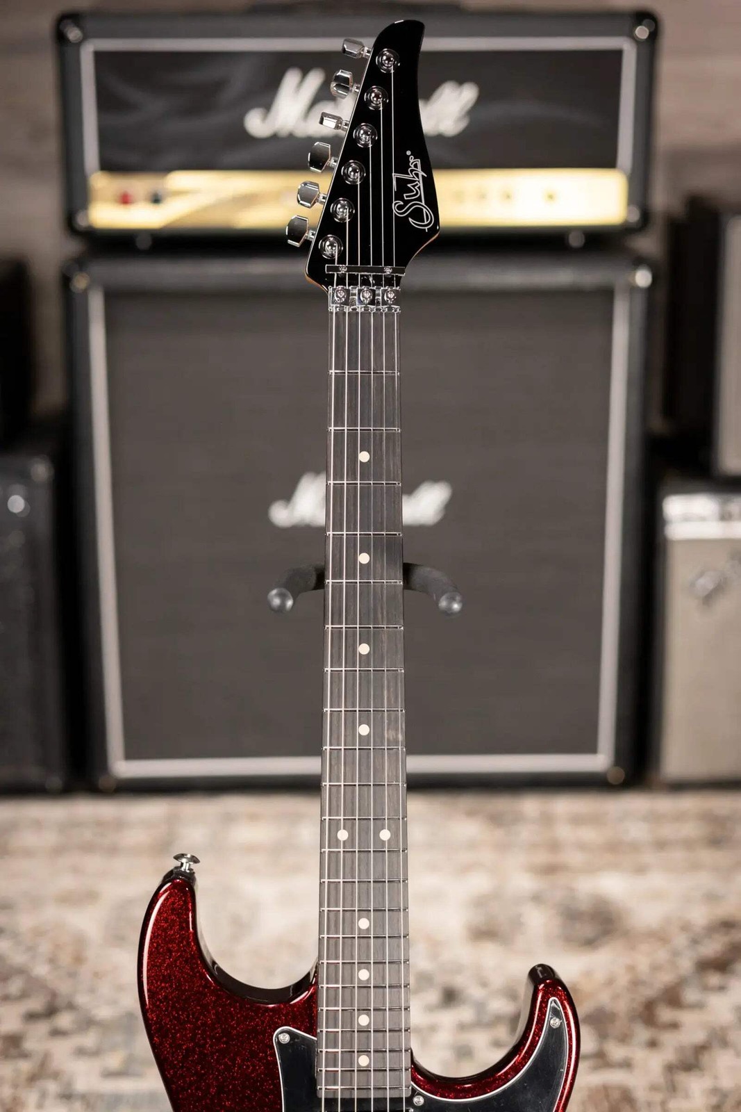 Suhr Pete Thorn Custom HSS Electric Guitar – Red Sparkle