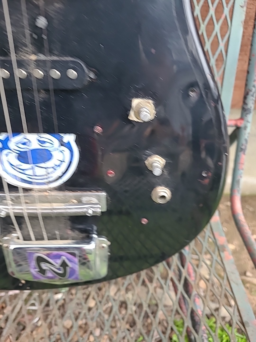 Vintage Harmony Electric Guitar Kiss Army Rock 80s Parts As Is