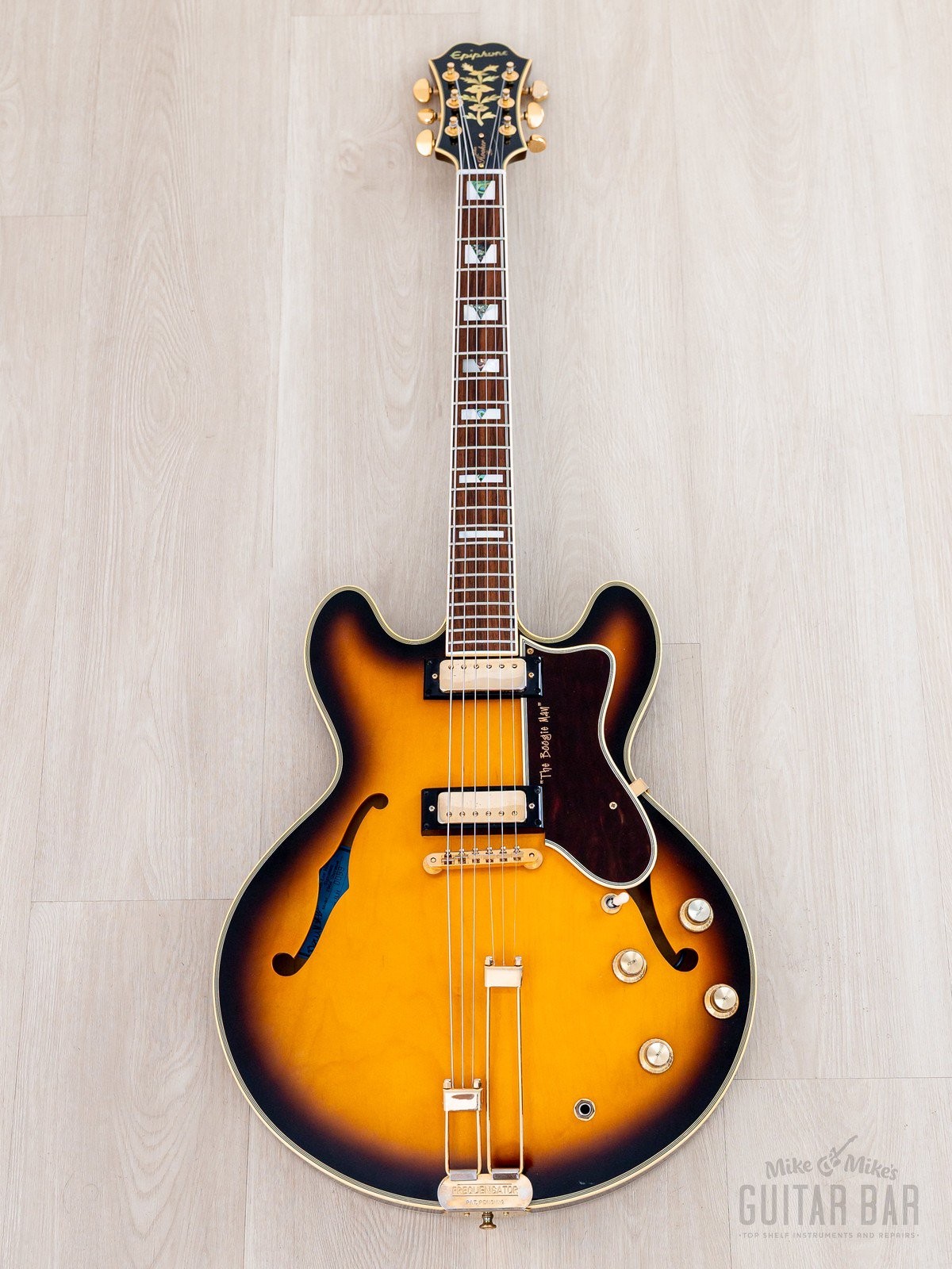 2000 Epiphone USA John Lee Hooker Signature 1964 Sheraton Sunburst w/ Case