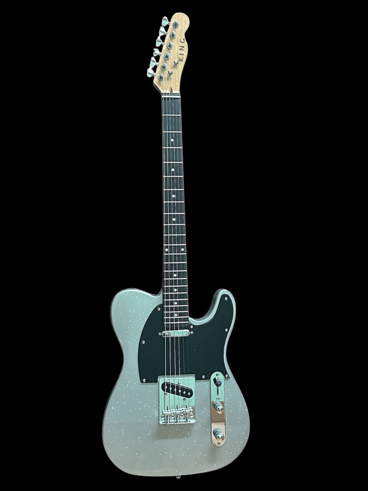 6 STRING SILVER SPARKLE TL STYLE KING ELECTRIC GUITAR-GREAT PLAYING SOLID GUITAR