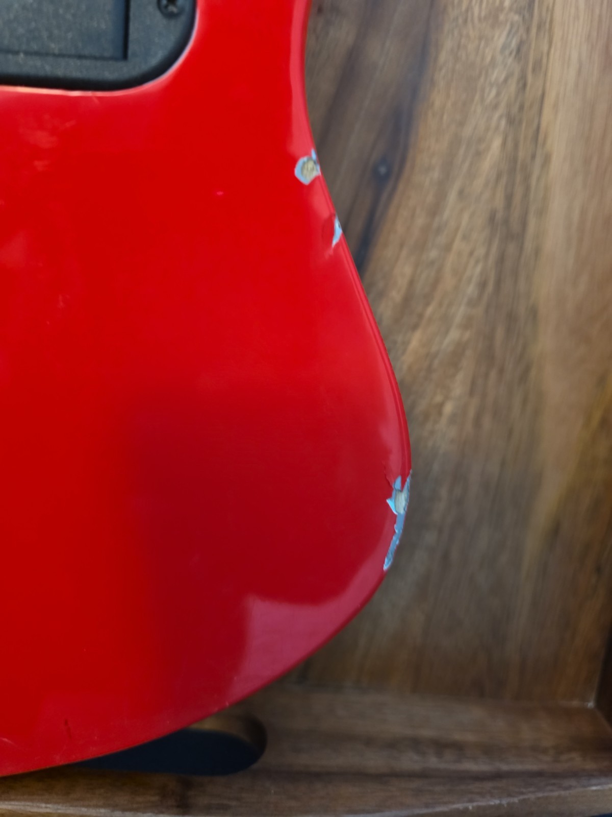 Loog Mini Electric Guitar 3-String Red, Part
