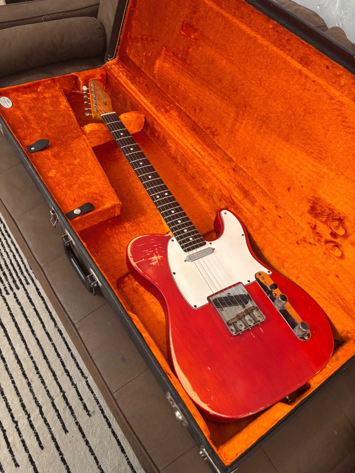 Fender Telecaster 1963 Rare Limited Run Trans Red Model Feather light at 7.4LB