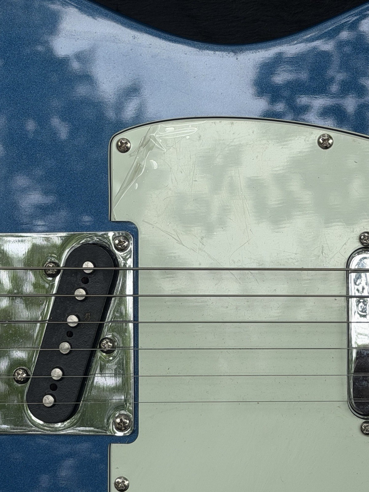 Squier By Fender Telecaster Electric Guitar Lake Placid Blue W/Carrying Case