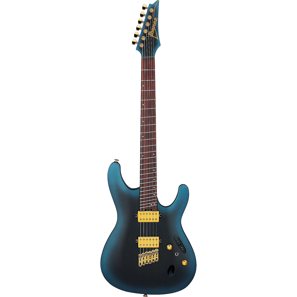 Ibanez SML721 S Axe Design Lab MultiScale Guitar Midnight Arctic Ocean Matte