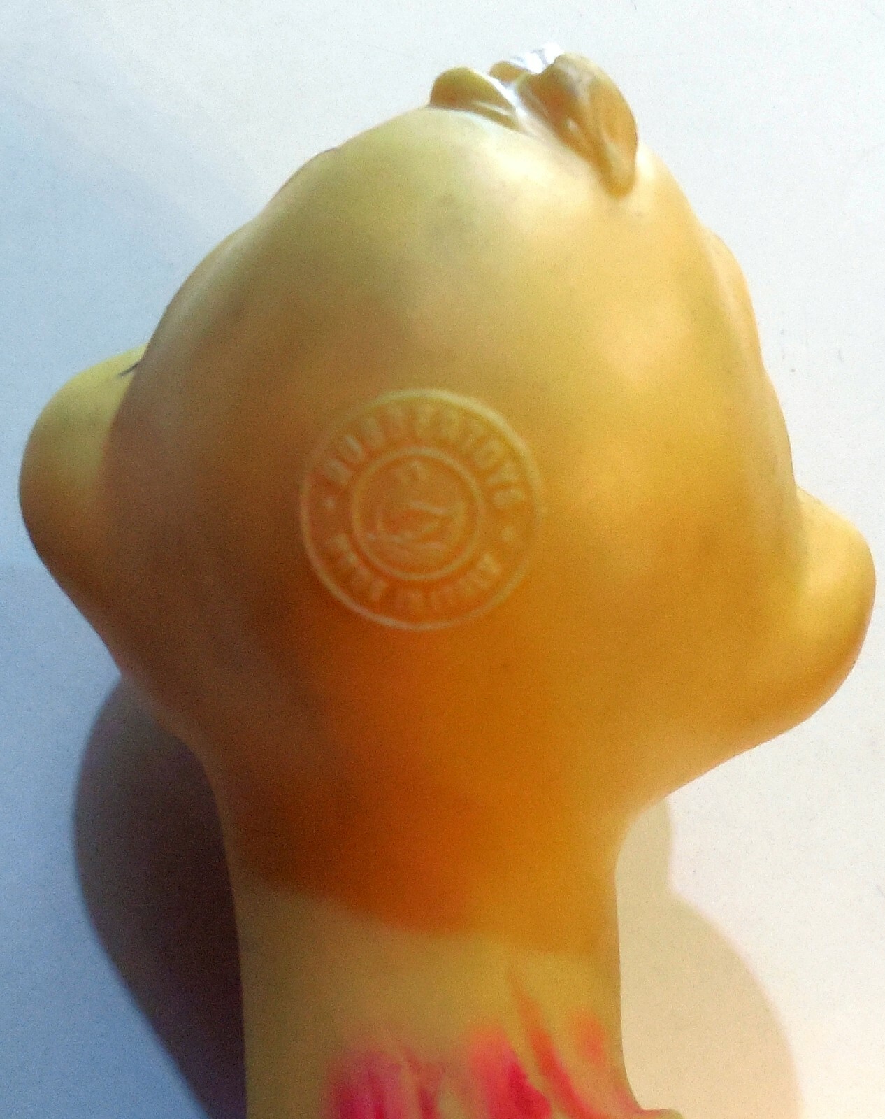 VINTAGE LARGE RUBBER TOY DUCK DUCKLING RUBBERTOYS MADE IN ITALY 1960s