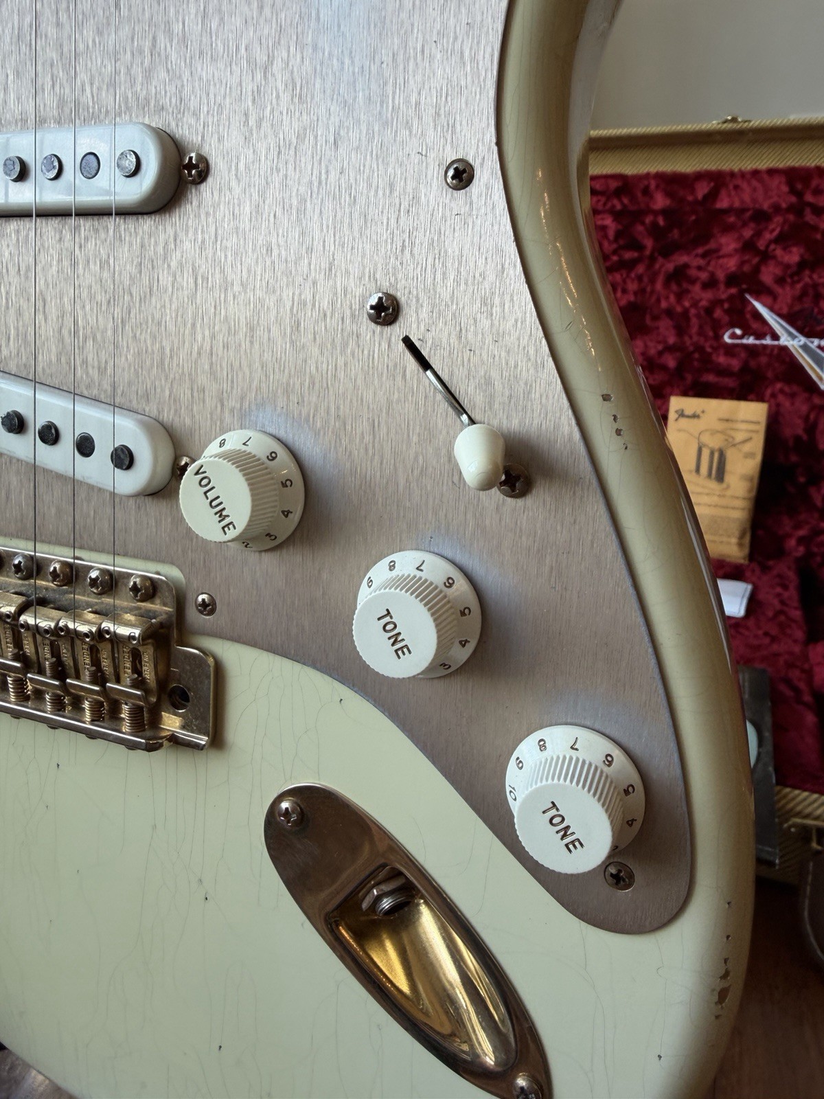 2021 Fender Custom Shop ‘55 Stratocaster Relic – Aged Desert Tan