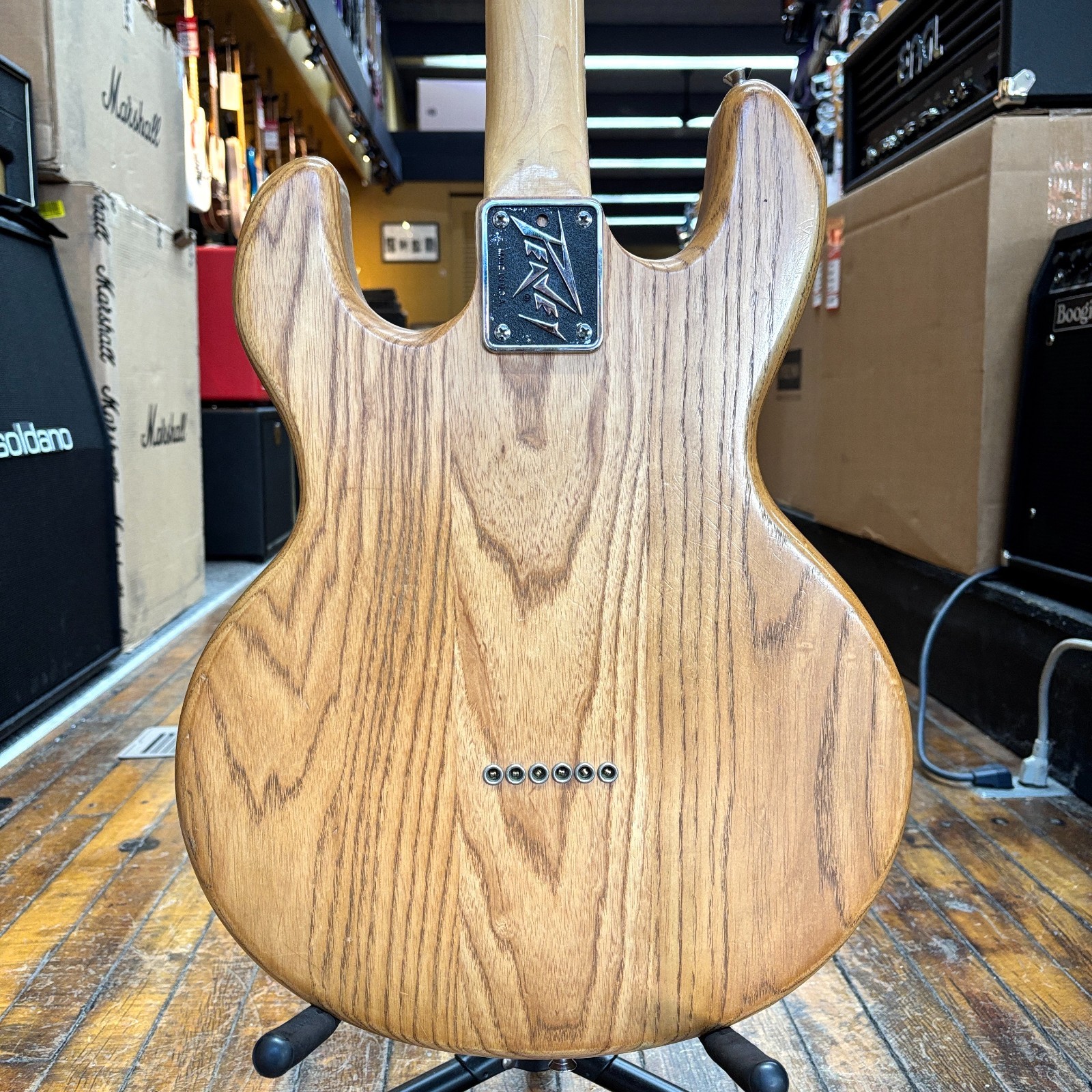 Peavey USA T-60 Solid Body Electric Guitar 1980 Natural Ash