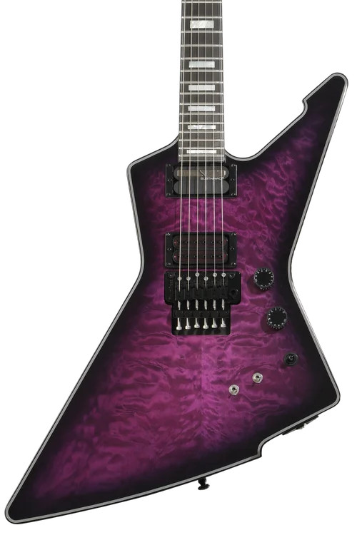 Schecter E-1 FR S Special Edition Electric Guitar – Trans Purple Burst