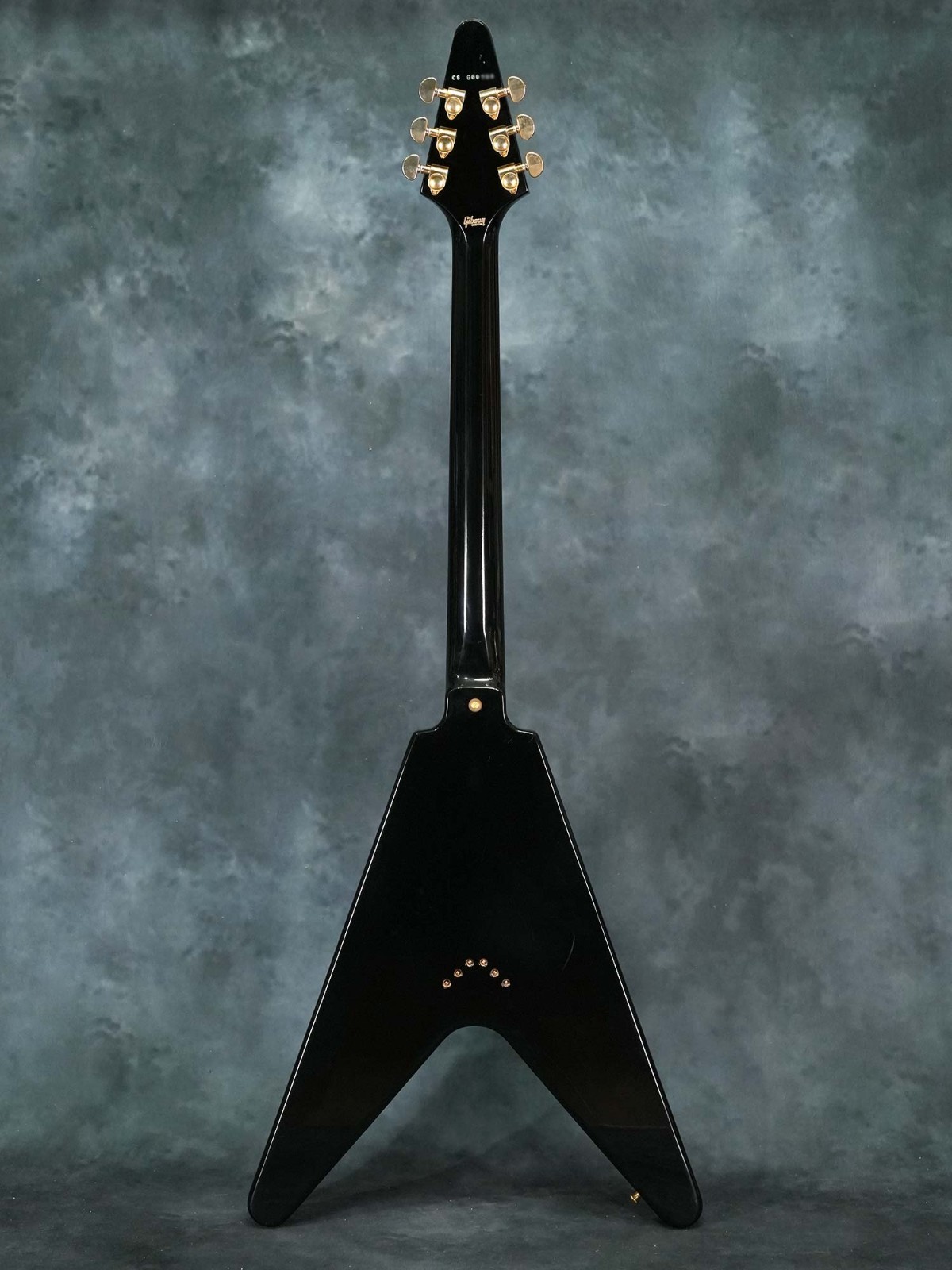 Gibson Custom Shop Flying V Custom Ebony w/Richlite Fingerboard 2015 E.Guitar