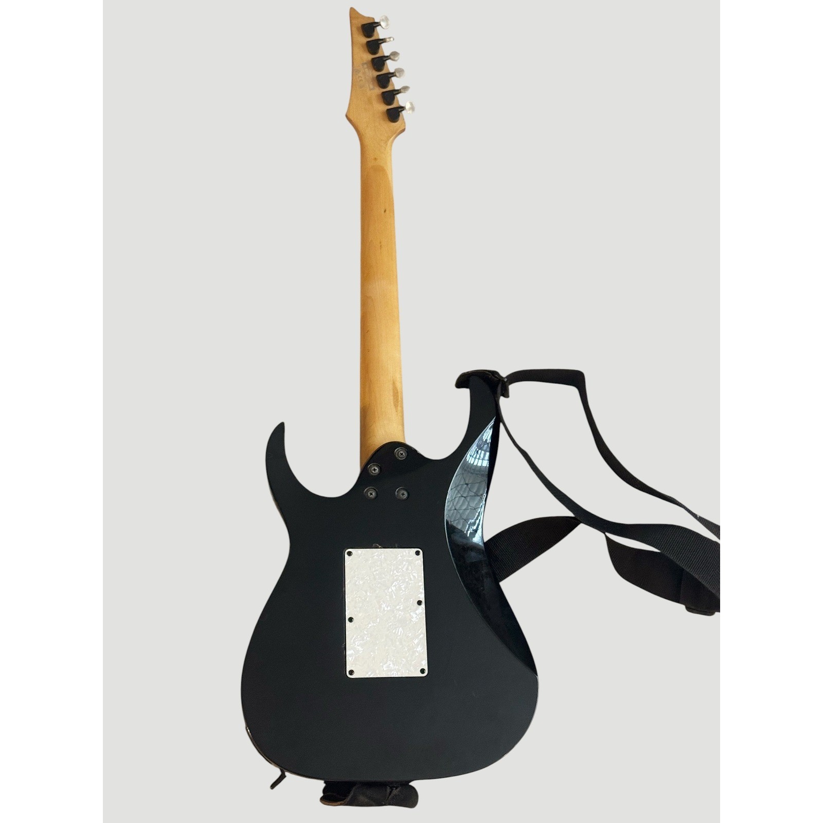 2014 Ibanez RG Series Electric Guitar Black HH w/ Locking Tremolo & Fender Strap