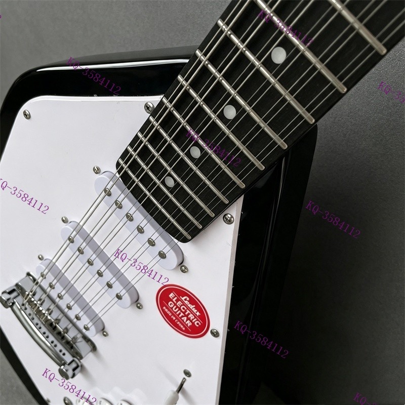 Solid Electric Guitar 12 String Stainless Rounded Fret SSS Pickups Free Shipping
