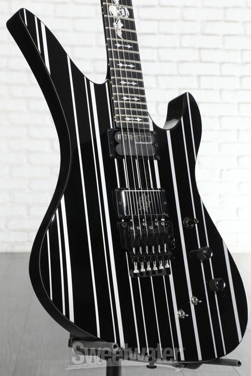 Schecter Synyster Gates Custom-S – Gloss Black with Silver Stripes