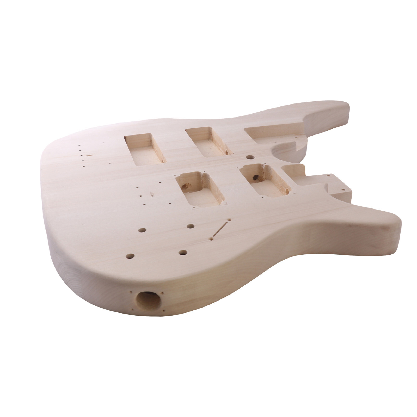 DIY Electric Guitar and Bass Double Neck Kit Basswood Body Hard Maple Neck CR