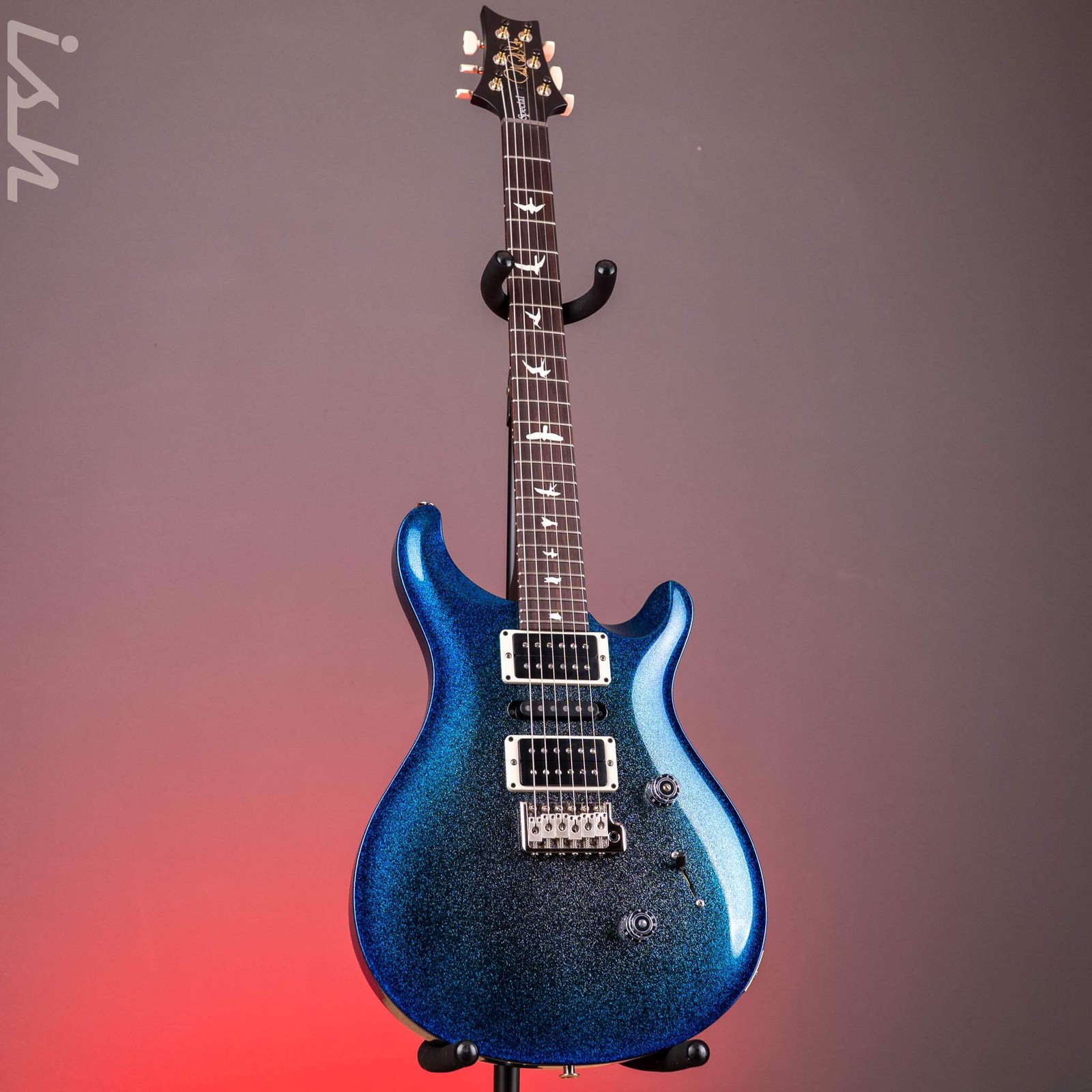 PRS CE 24 Special Blue Burst Holoflake Sprayer’s Choice w/ Black Satin Neck