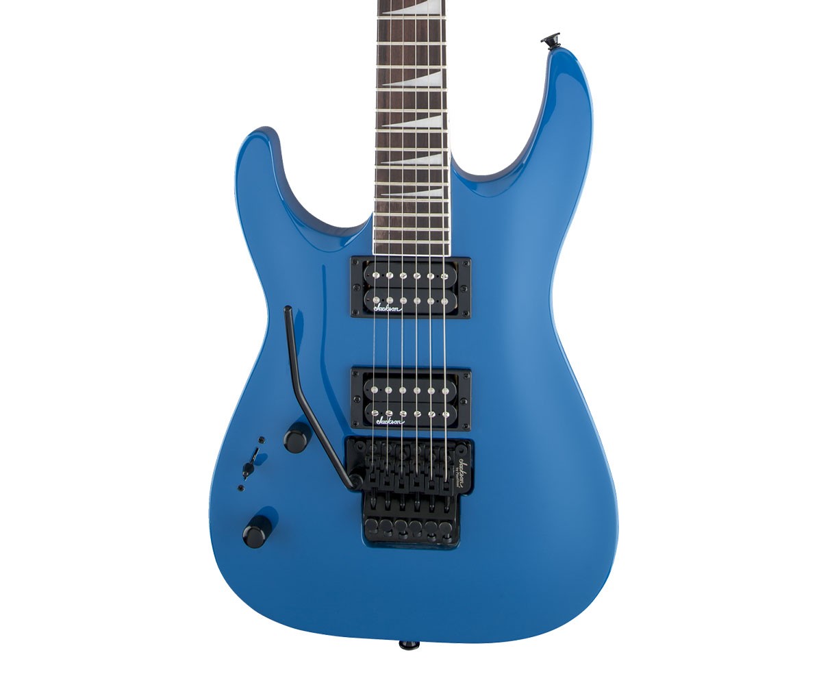 Jackson JS Series Dinky Arch Top JS32 DKA LH – Bright Blue w/ Amaranth FB
