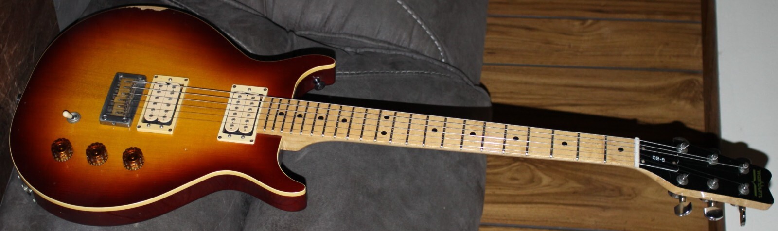 Very RAre 2pc CENTER SEAM! 1982 Washburn SB-8-Pro Setup-All Orig!43yr Old JAPAN!