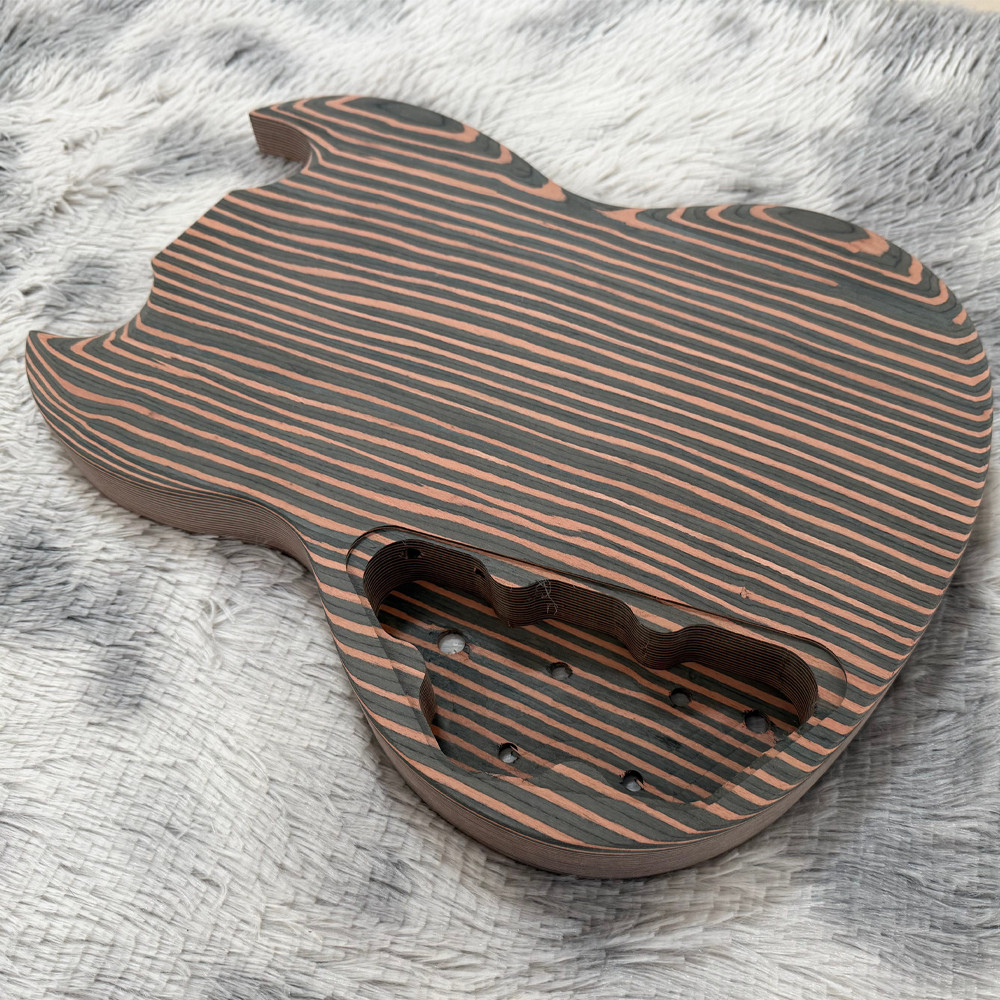 DIY Electric Guitar Kit Complete Set – Solid Zebrawood Body & Neck, Hardware