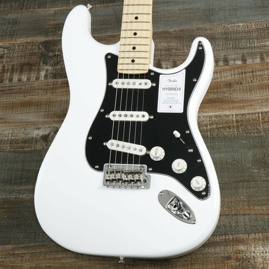 Fender Made in Japan Hybrid II Stratocaster Maple Fingerboard, Arctic White