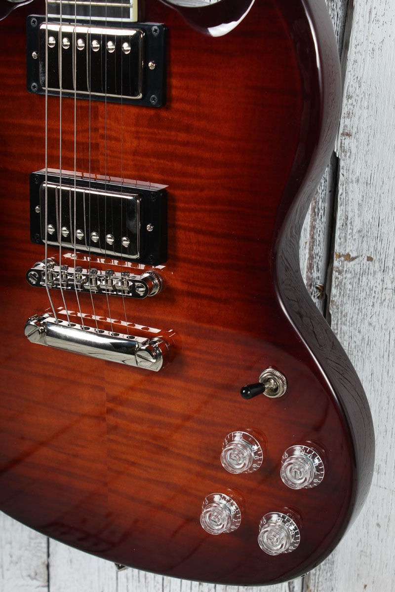 Epiphone SG Modern Figured Electric Guitar Mojave Burst with Gig Bag