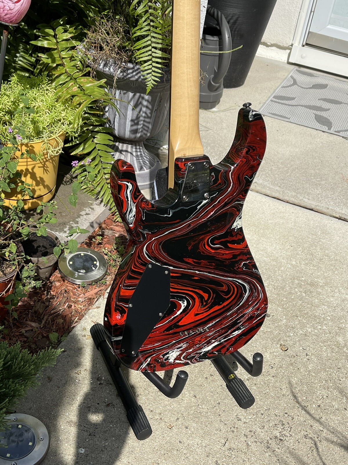 ESP Ltd M-15 Guitar Custom color swirl on body kill switch effect coil tap