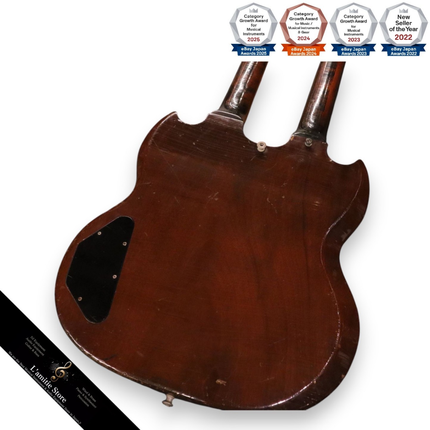 Gibson EDS1275 Double Neck Guitar Walnut 1970s Model 80s Vintage