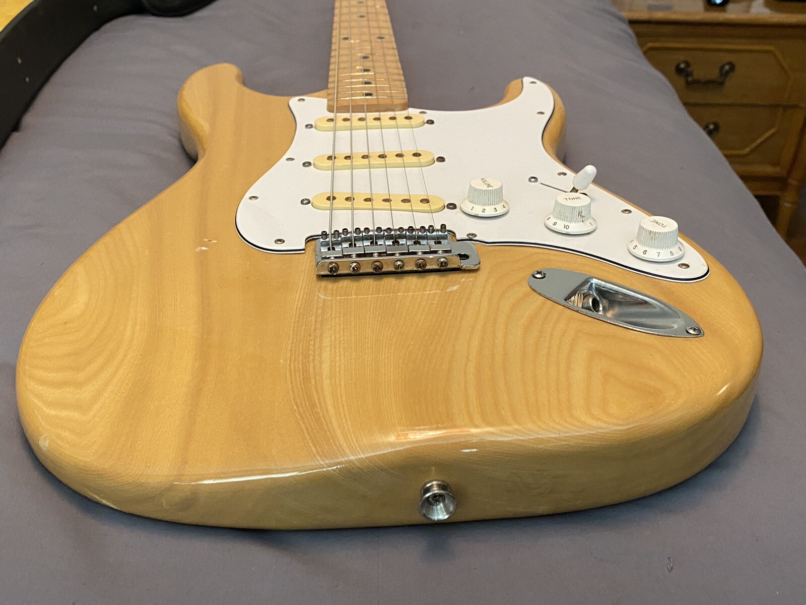 MATAO Stratocaster Electric Guitar Natural Finish Japan Hoshino Factory W/OHSC