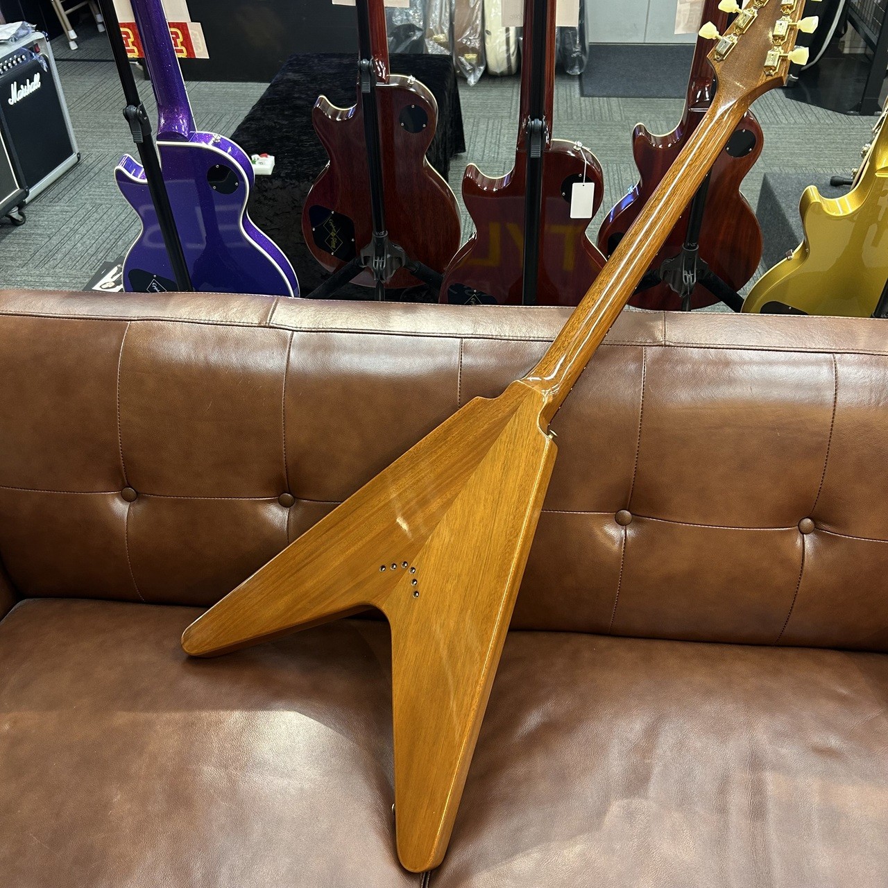 Gibson Custom Shop 1959 Flying V Mahogany Natural 2.81kg 2021 Electric Guitar