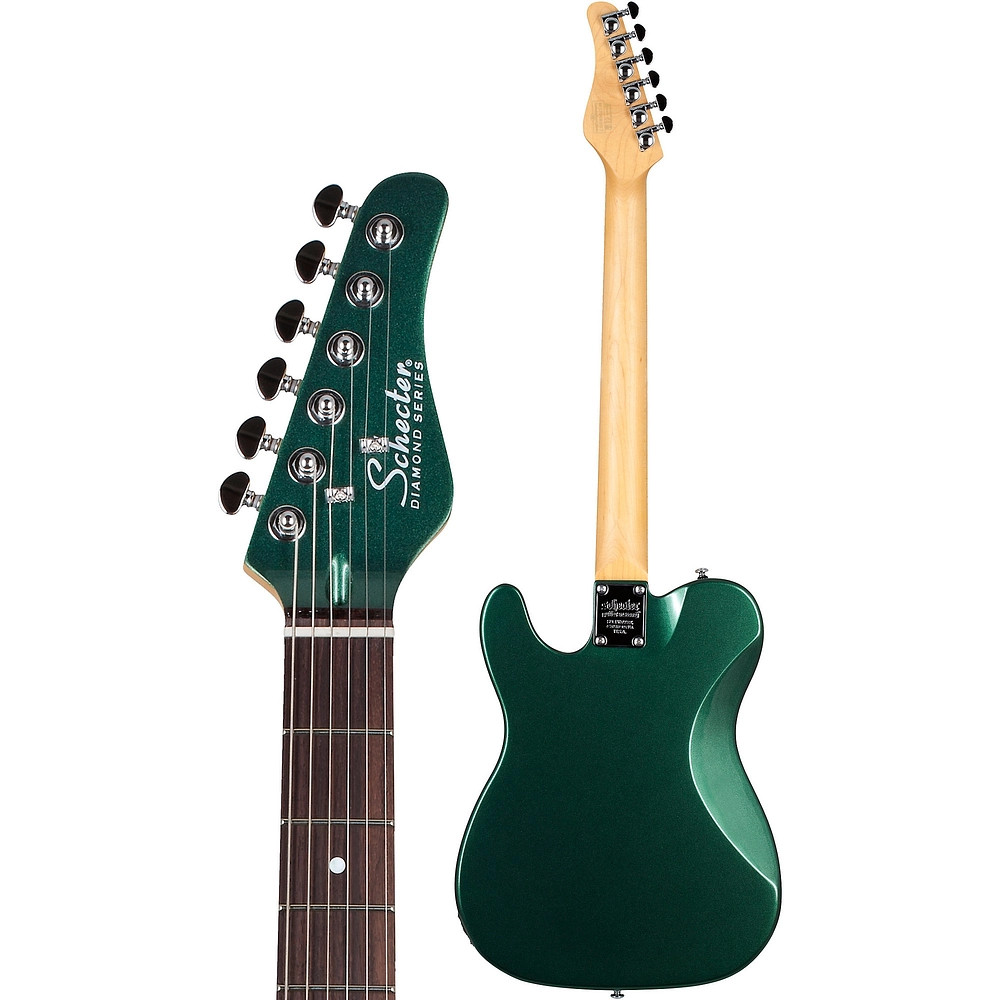 Schecter PT Fastback IIB Electric Guitar Dark Emerald Green Black Pickguard