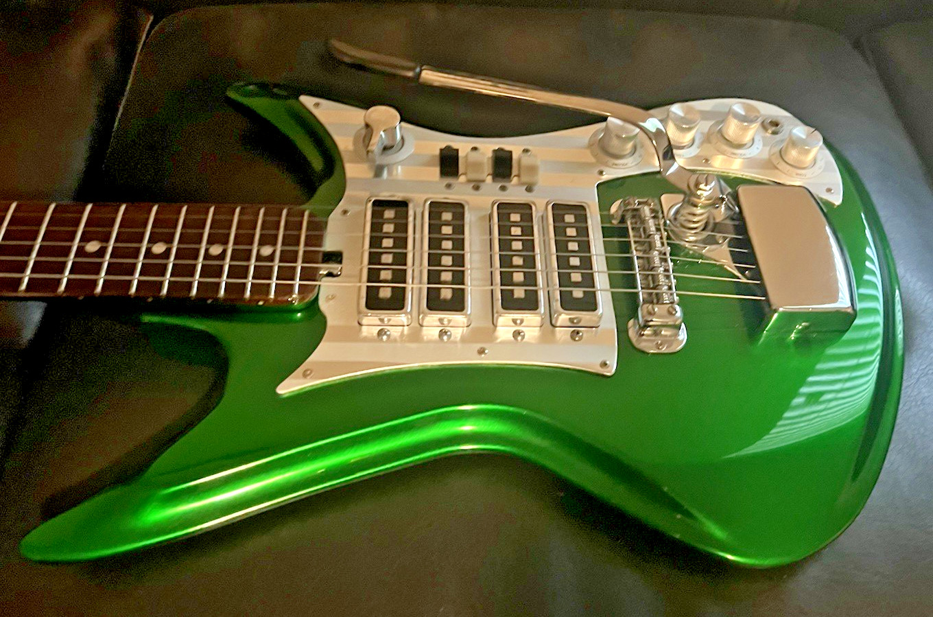 Teisco Silvertone ET-460 K4-L Custom Green Candy Paint