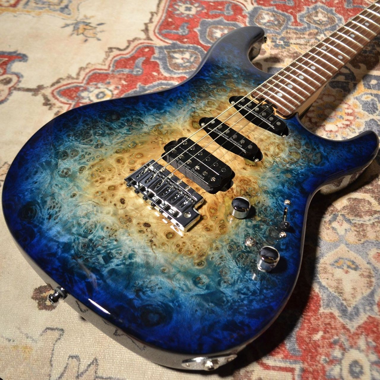 ESP SNAPPER-CTM Poplar Burl /HR Nebula Blue Burst E4911242 New Electric Guitar