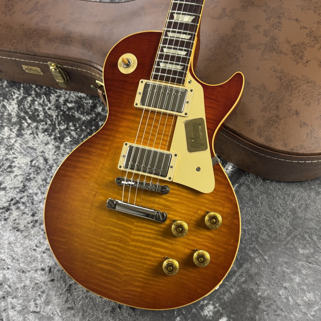 Used Gibson CS H Select 1959 Les Paul Reissue New Orange Sunset Fade 2015 3.84kg