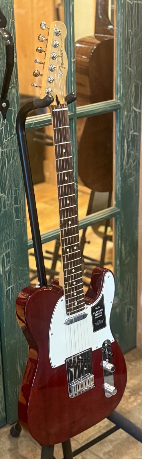 2026 Fender Player II Telecaster Mexi Electronic Guitar Transparent Cherry