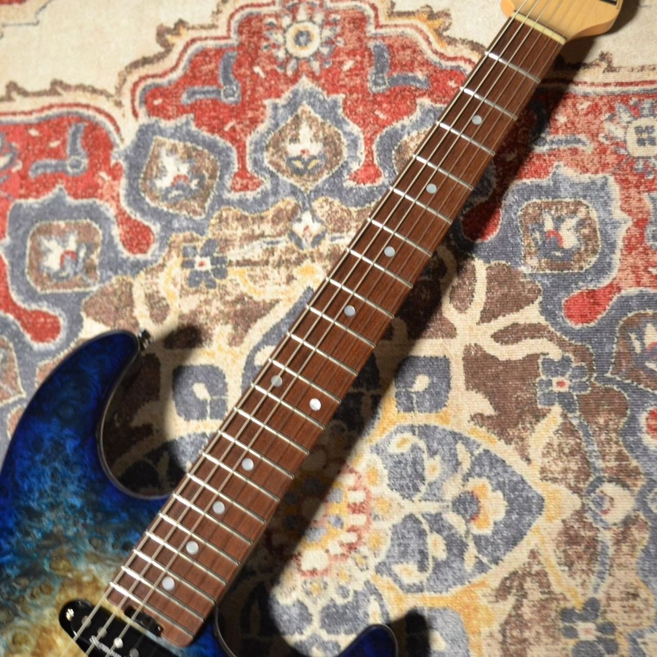 ESP SNAPPER-CTM Poplar Burl /HR Nebula Blue Burst E4911242 New Electric Guitar