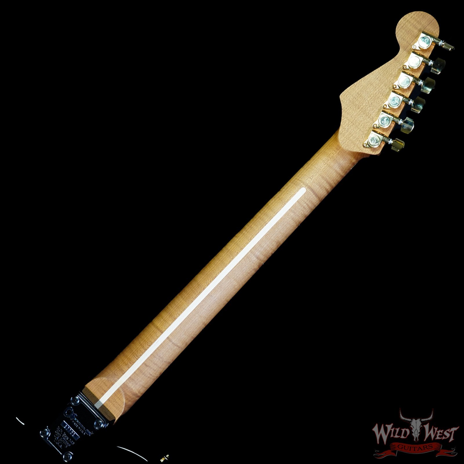 Charvel Custom Shop LTD Style 2 HS Floyd Rose Flame Maple top Trans Black 8.35