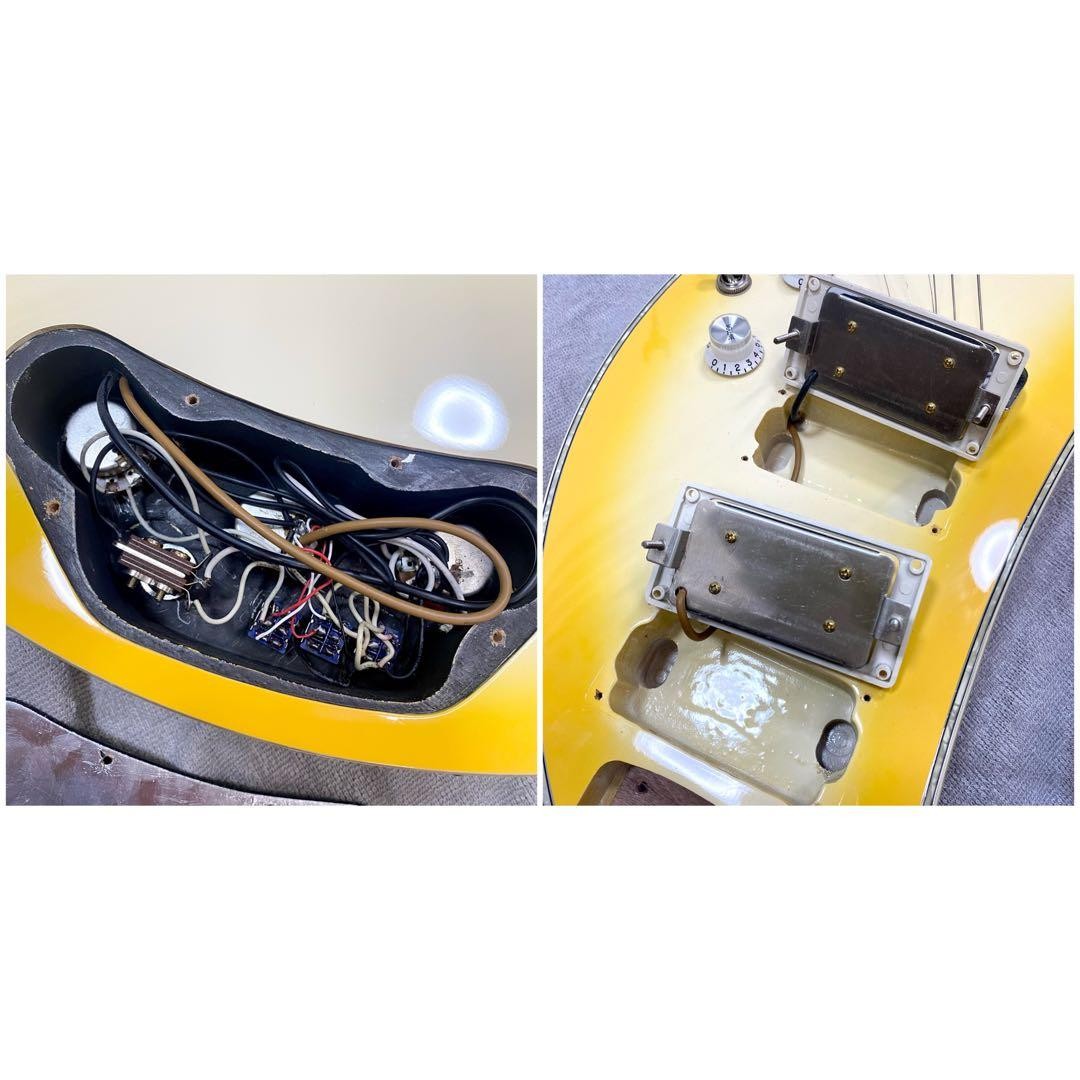 Electric Guitar Kawai Moonsault MS-21C Yellowburst Moon Shape Body