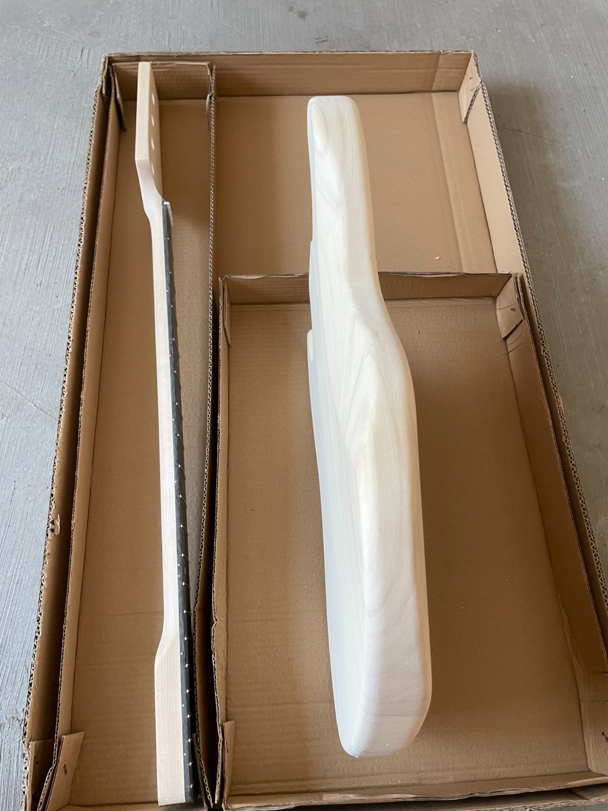 DIY JB Bass Guitar Kit Basswood Body Maple Neck Techwood Fingerboard 4-String