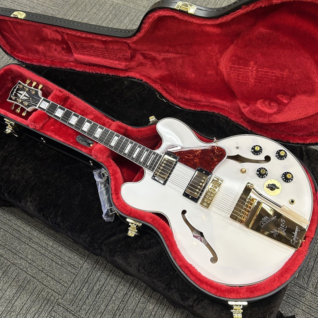 Epiphone Inspired by Gibson Custom Alex Lifeson 1976 ES-355 Alpine White #GG44a