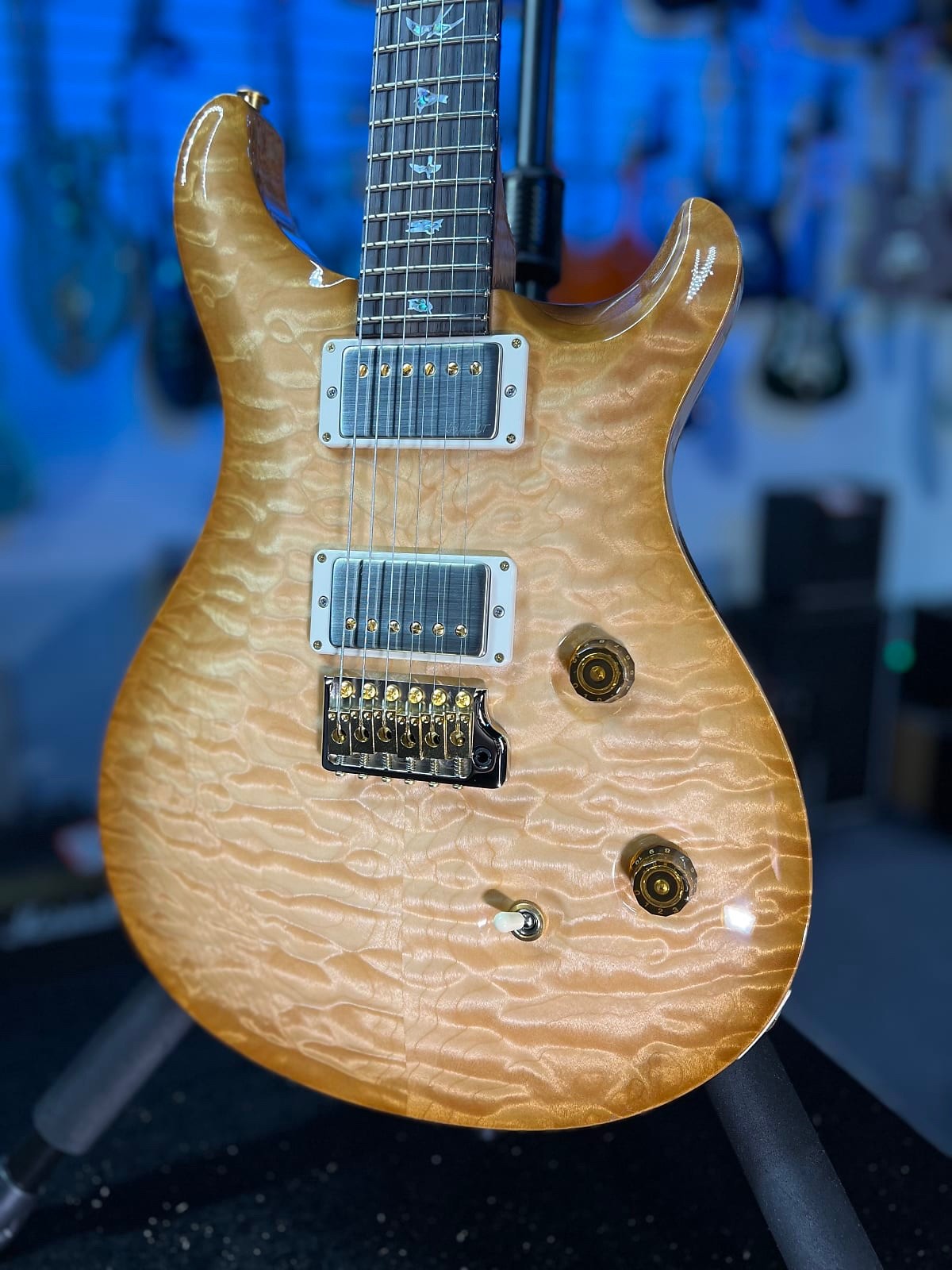PRS Wood Library Custom 24 Fatback – Custom Color – Quilt 10 Top, Braz 293