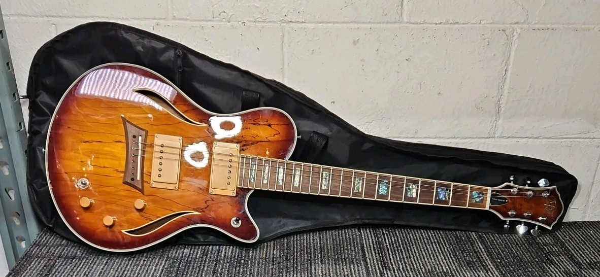 Michael Kelly Hybrid Special Electric Guitar – Spalted Maple Burst Finish