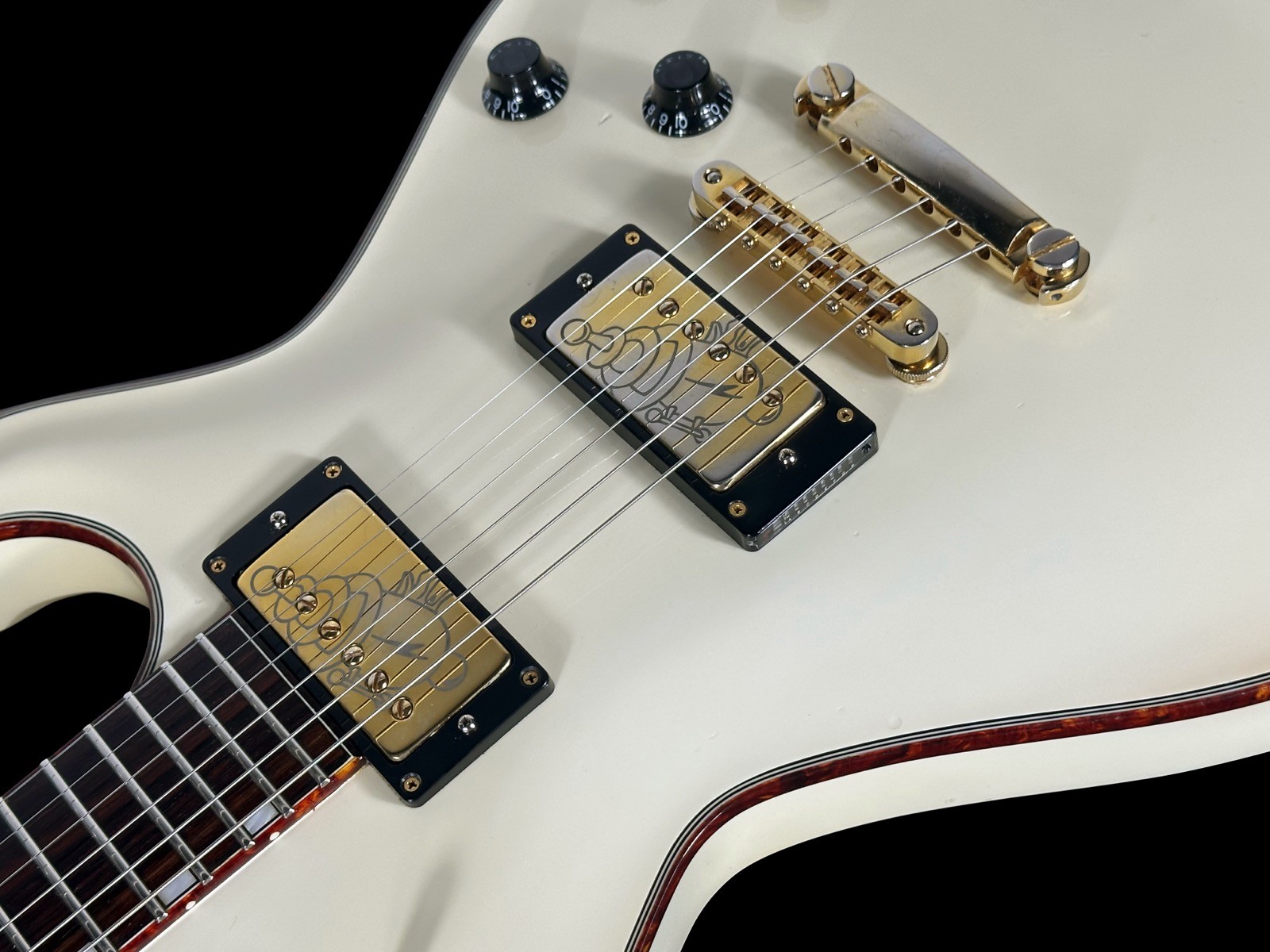 2015 KNAGGS SSC II STEVE STEVENS SIGNATURE SINGLECUT~ CREME w TORTOISE BINDING