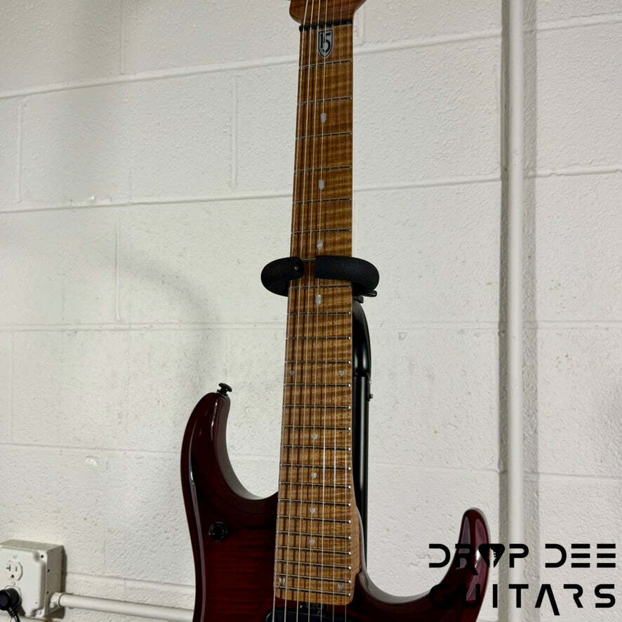 Ernie Ball Music Man JP15-7 7-String Electric Guitar w/ Case – Red Tide