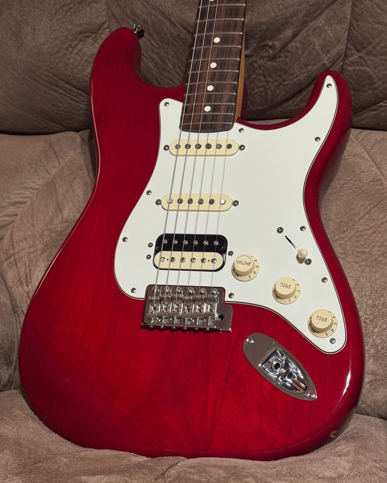USA Fender Professional HSS S-1 American Stratocaster Schaller Locking Red Strat