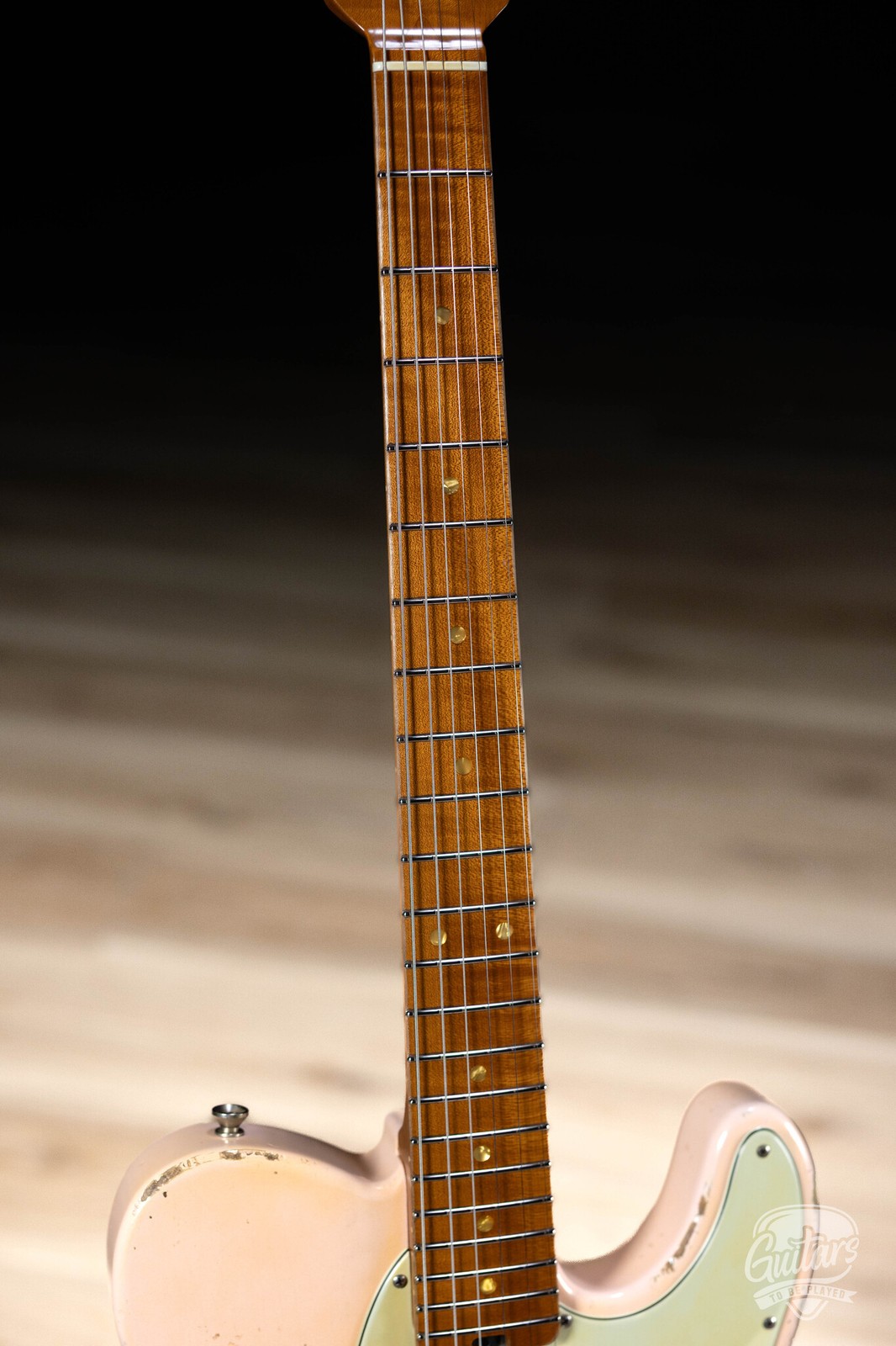 Shabat Lion Swamp Ash T-Style w/ Flame Maple Neck & Lollar Special T’s – Pink