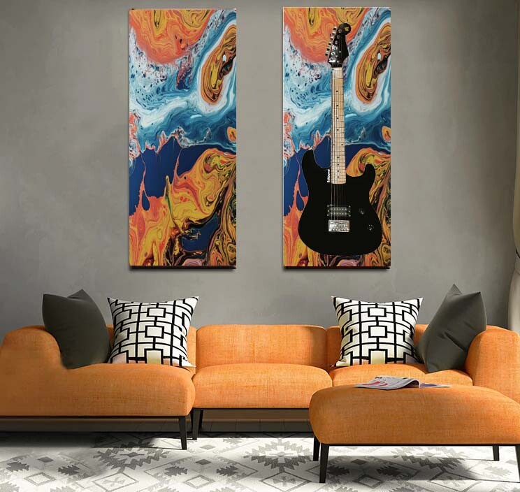 Electric Fishbone Guitar & your choice of 1 Guitar Skin